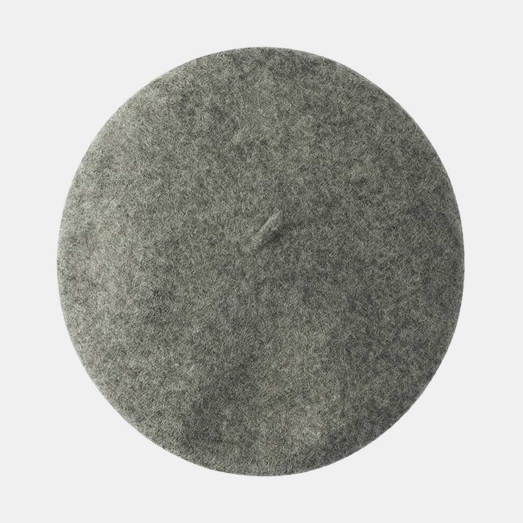 Béret basque gris chiné en laine