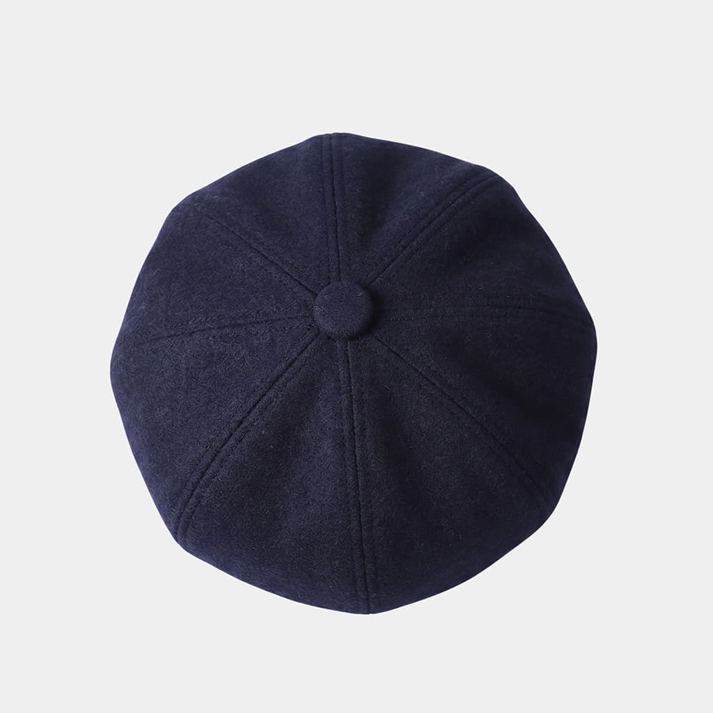 Béret casquette bleu marine en coton