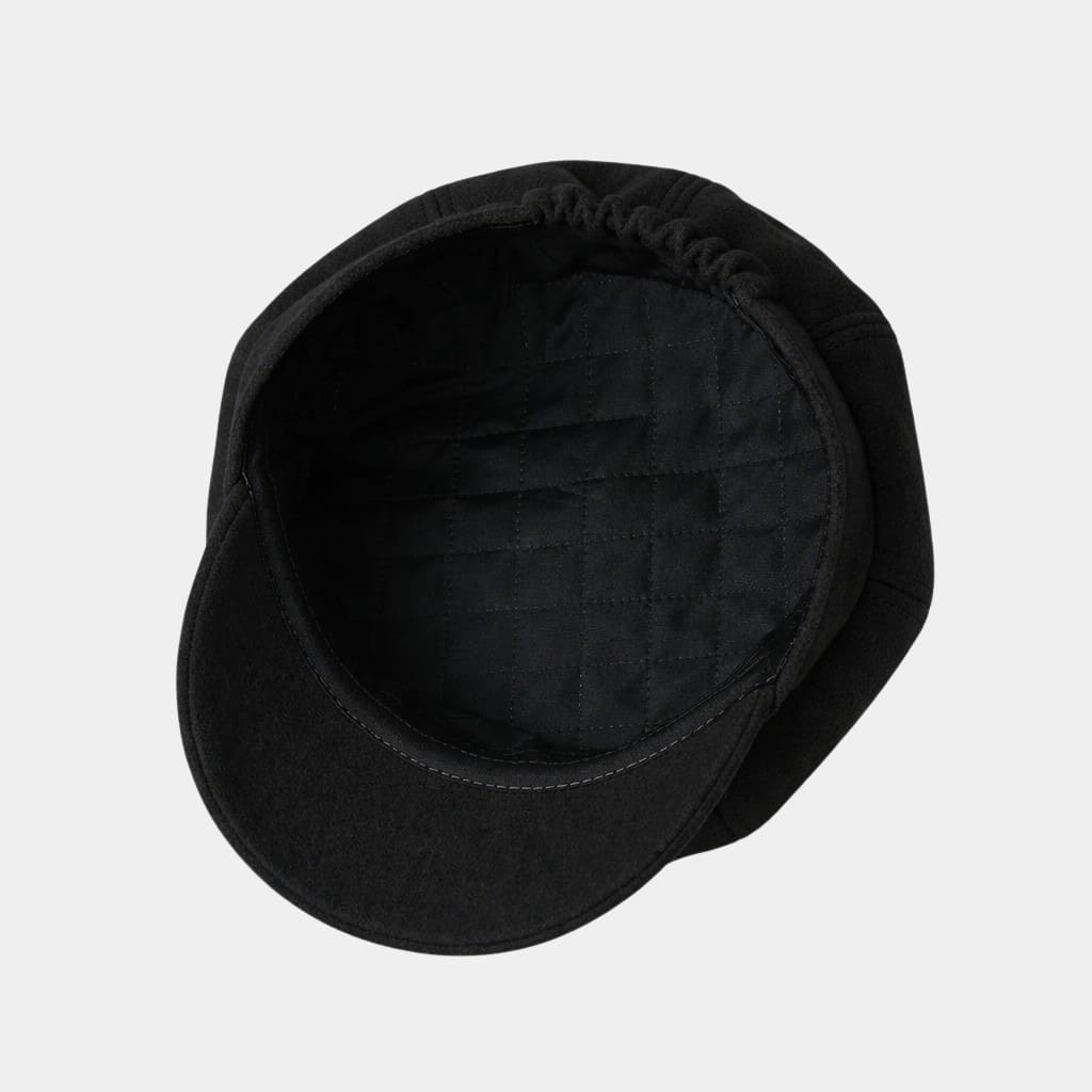 Béret casquette noir en coton