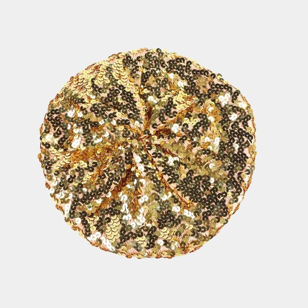 6882 Sparkle Stretchable Stylish Lightweight Sequin Beret Beanie Hat, Gold 611tLlUK2lL._AC_UY1000_.jpg main image 2