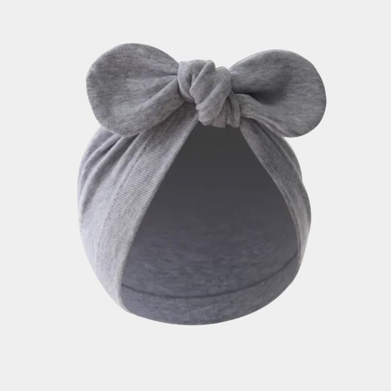 Turban Hat Top Knot Headwrap Baby Grey Baby Turban Hat With Knot