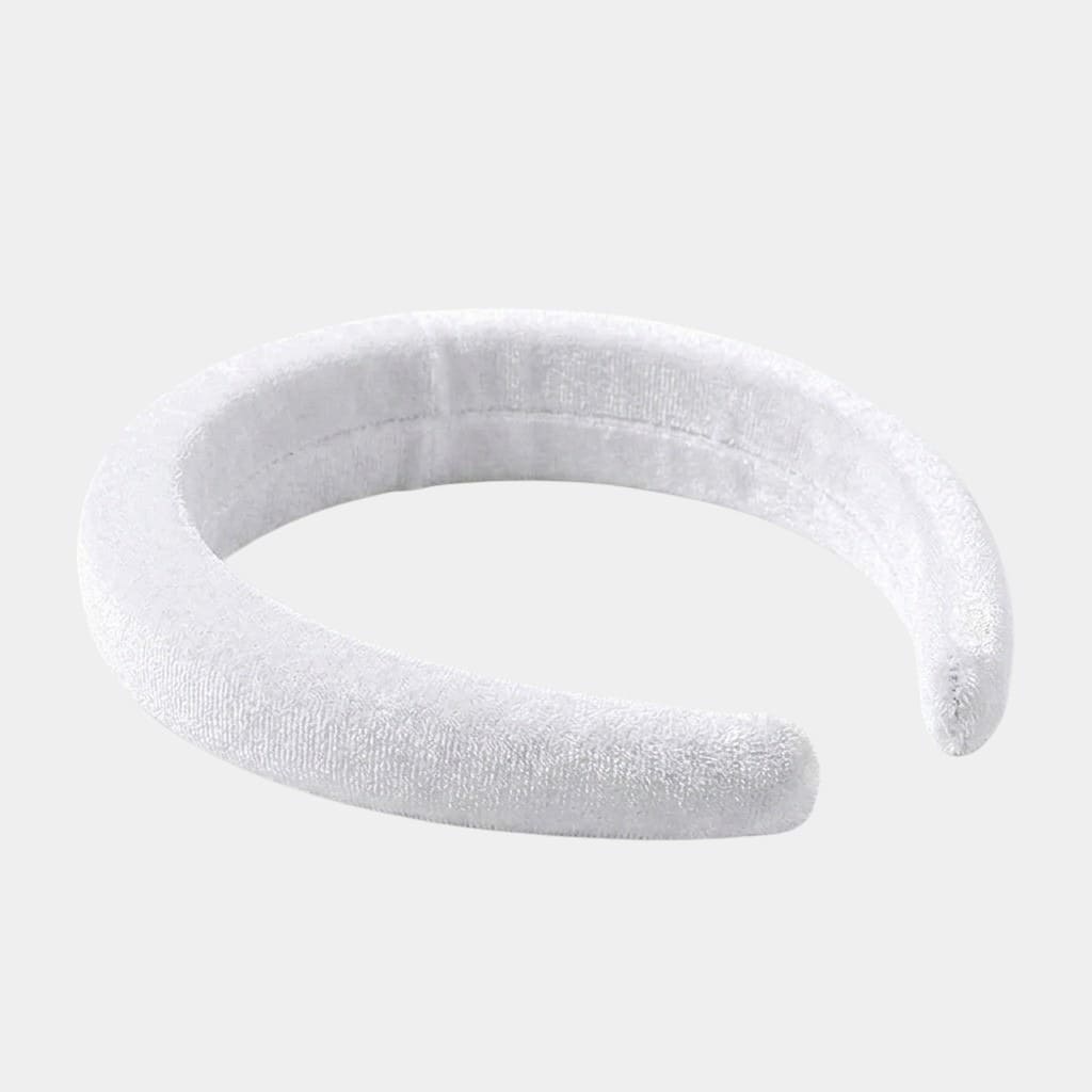 Serre-tête blanc en velours