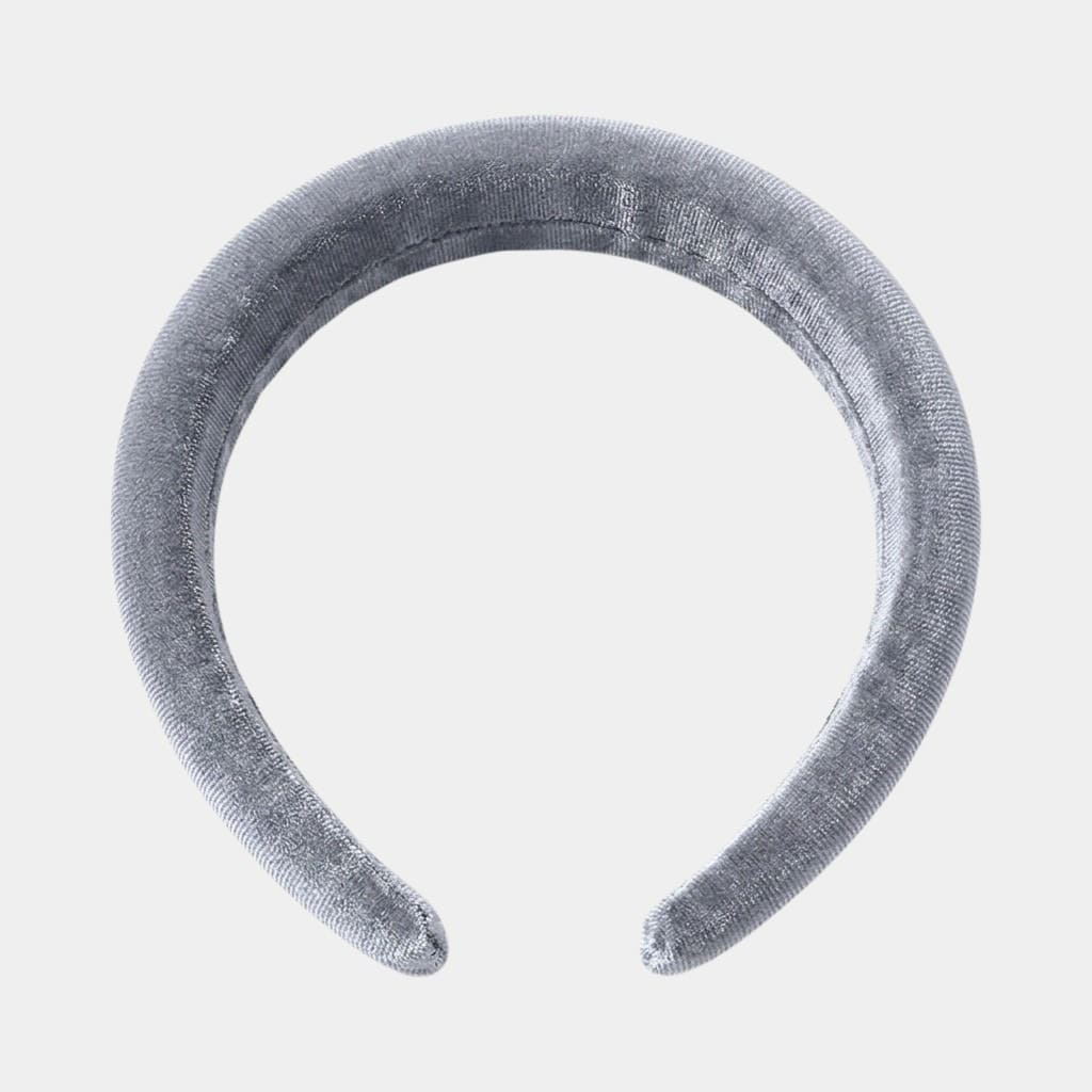 Serre-tête gris en velours
