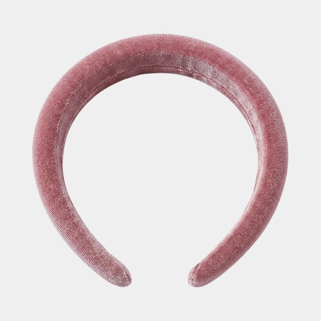 Serre-tête rose en velours