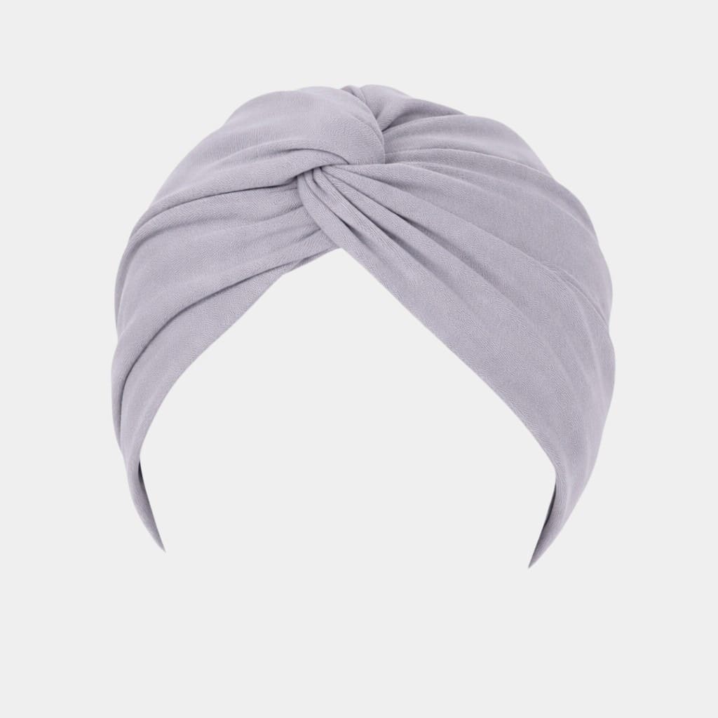 Turban croisé gris