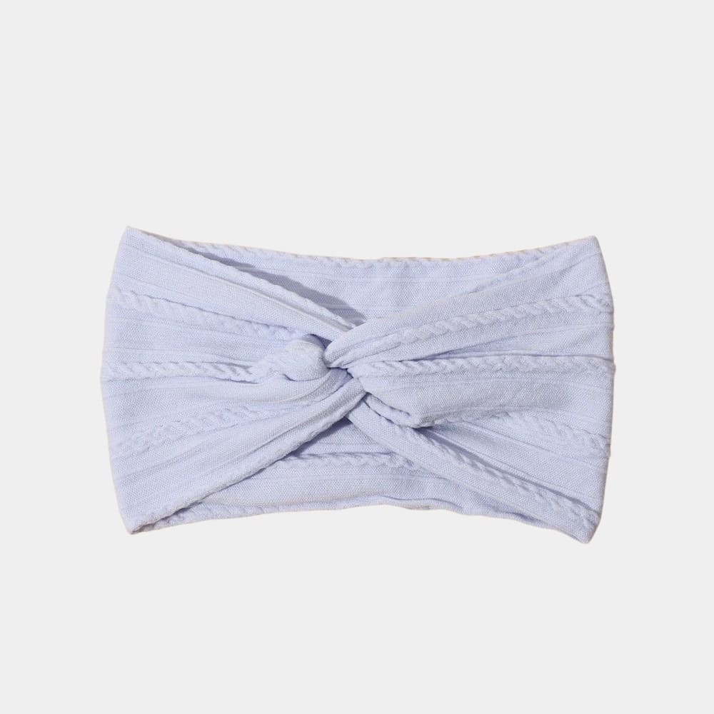 Bandeau bébé large gris lavande