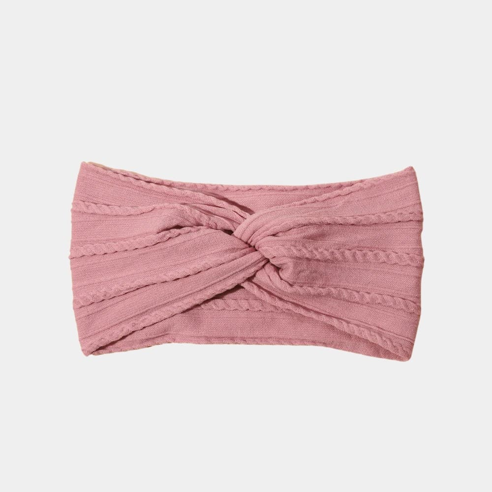 Bandeau bébé large rose orientale