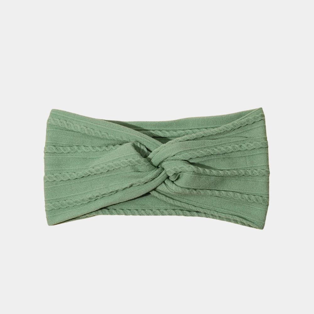 Bandeau bébé large vert artichaut