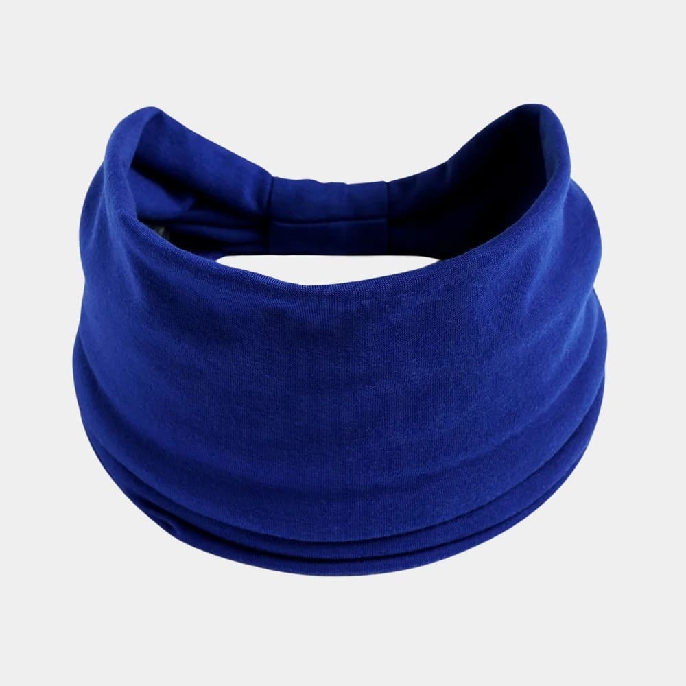 Bandeau bleu roi large uni