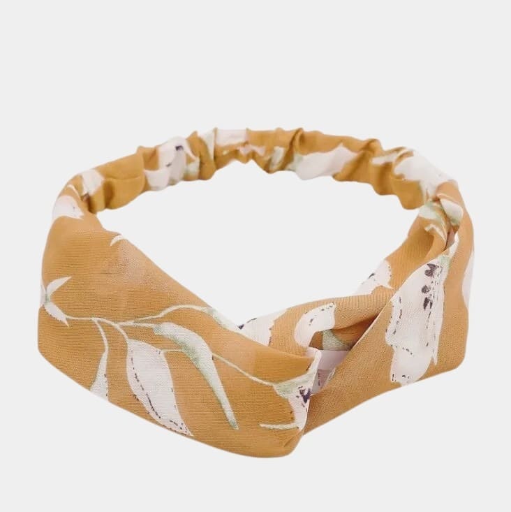 Bandeau fleuri orange