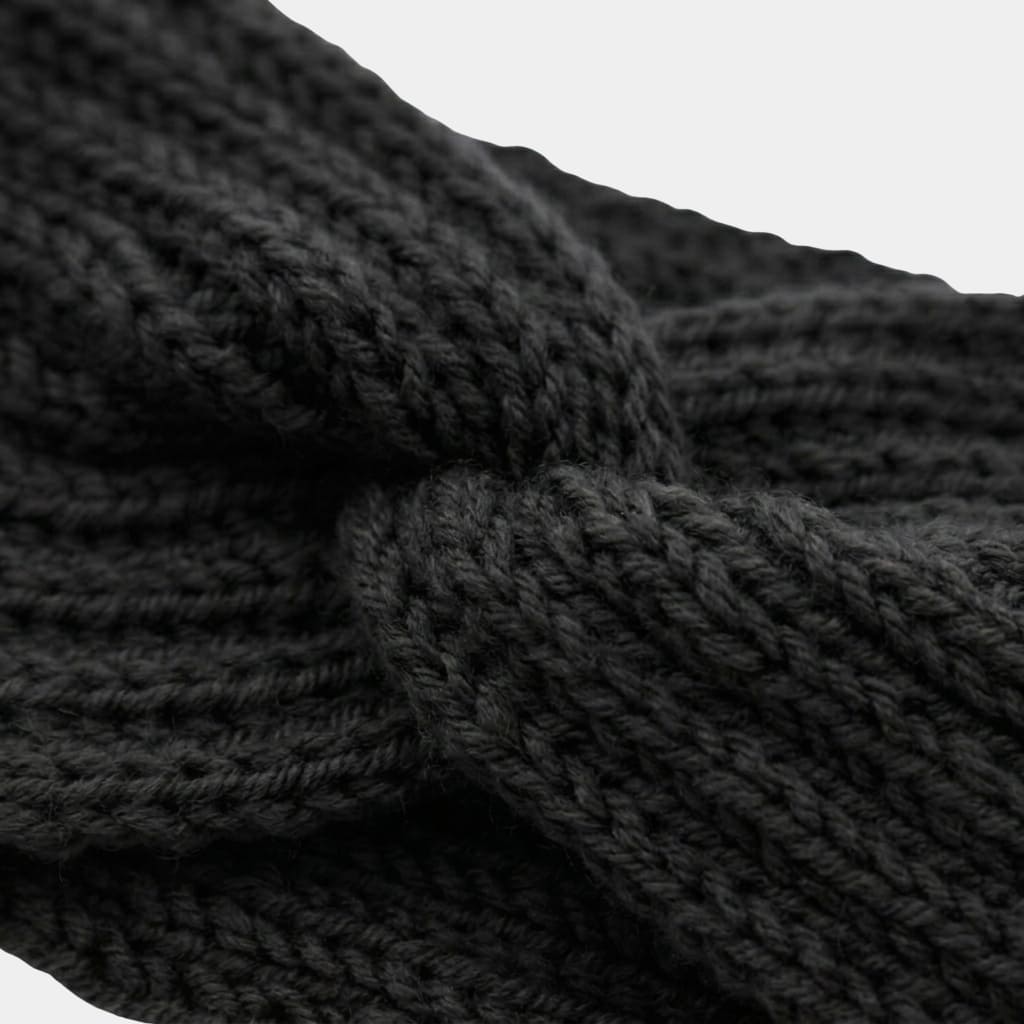 Bandeau en laine noir uni