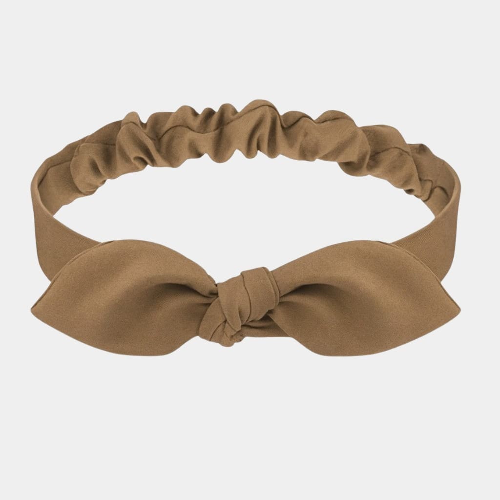 Bandeau nœud papillon marron