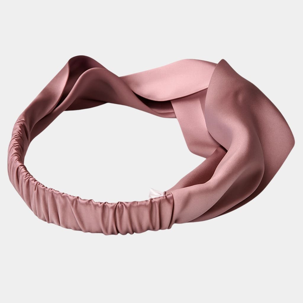 Bandeau en soie violet