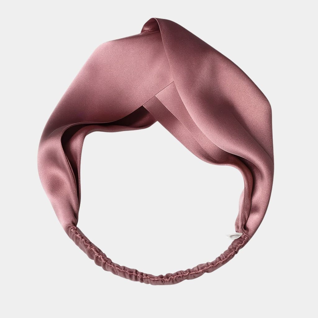 Bandeau en soie violet