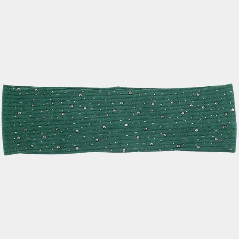 Bandeau à strass vert