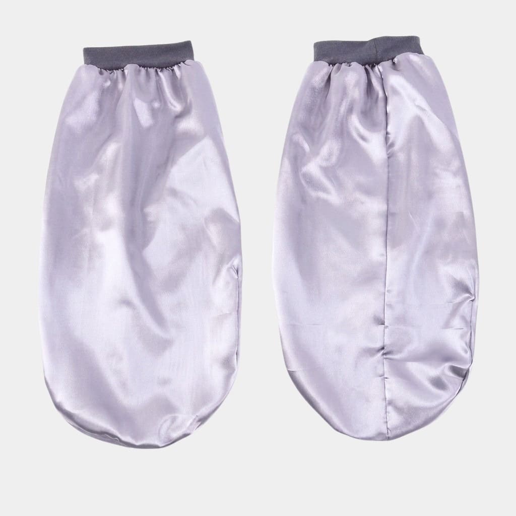 Bonnet de nuit en satin long argenté