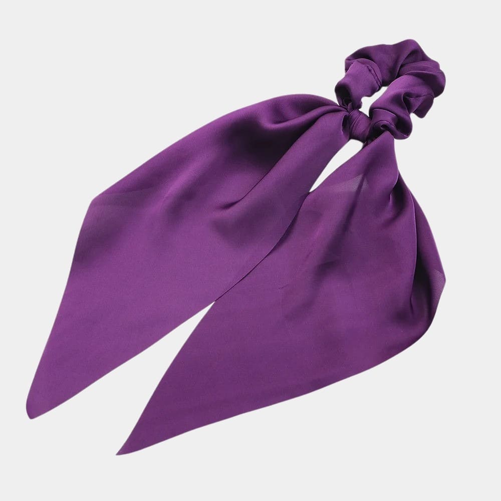 Chouchou foulard violet