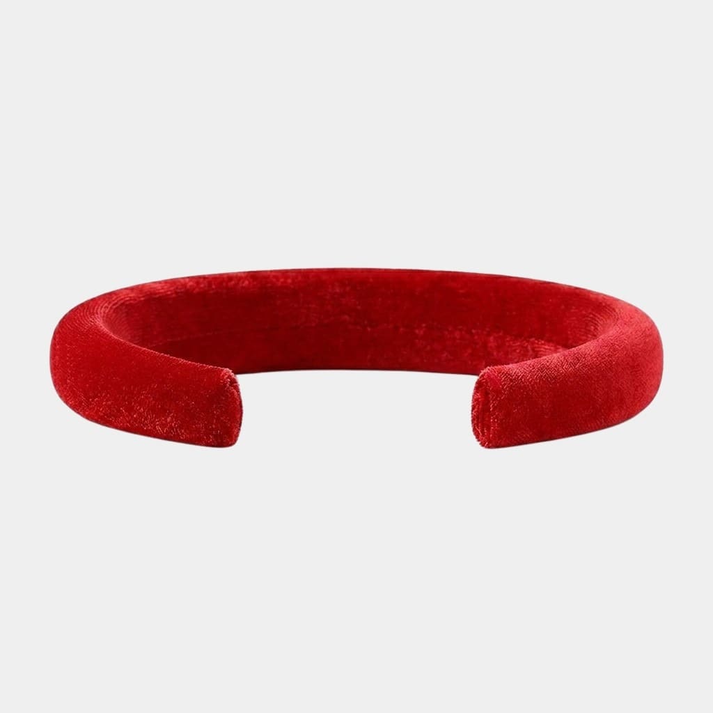 Serre-tête rouge en velours