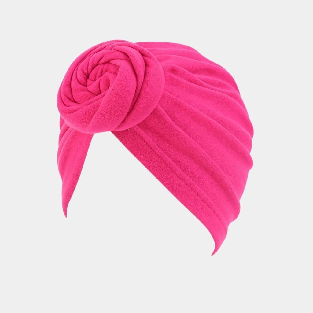 Turban rose bonbon avec gros nœud